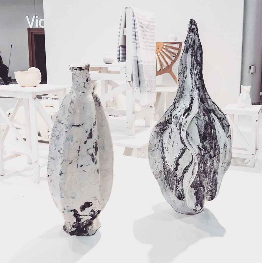 Ceramic sculptures at Li Edelkoort expo By Johanna Grahn Hollström