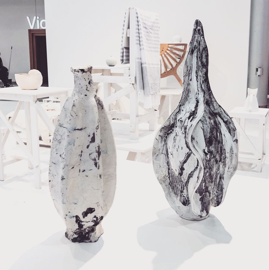 Ceramic sculptures at Li Edelkoort expo By Johanna Grahn Hollström