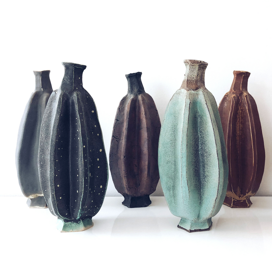 Seedpods Ceramic sculptures By Johanna Grahn Hollström